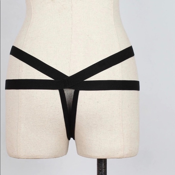 Sexy bondage strappy mesh panties O/S NWT. Small - Picture 5 of 5